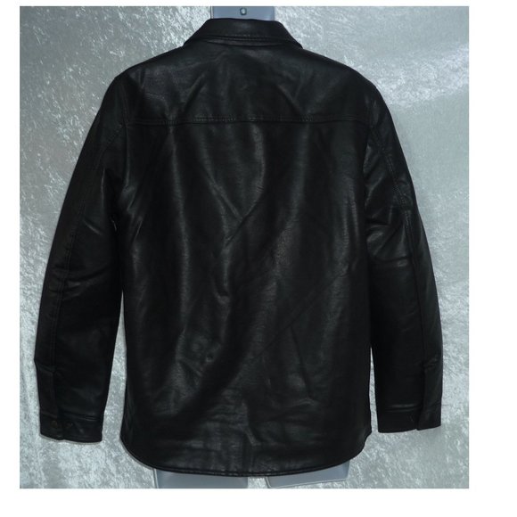 Men's Trucker Jacket Levi's Faux Leather Sherpa Lined size M NEW - Picture 4 of 8